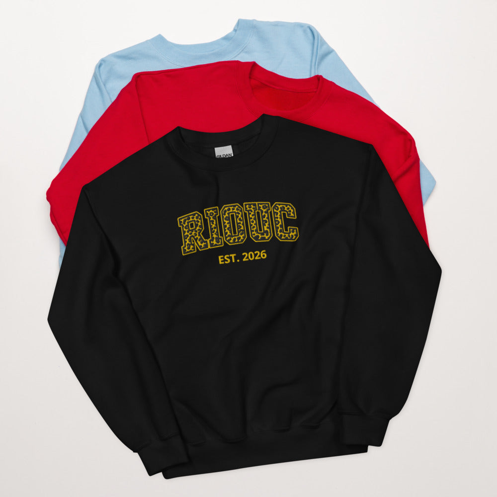 Sweat-shirt unisexe brodé