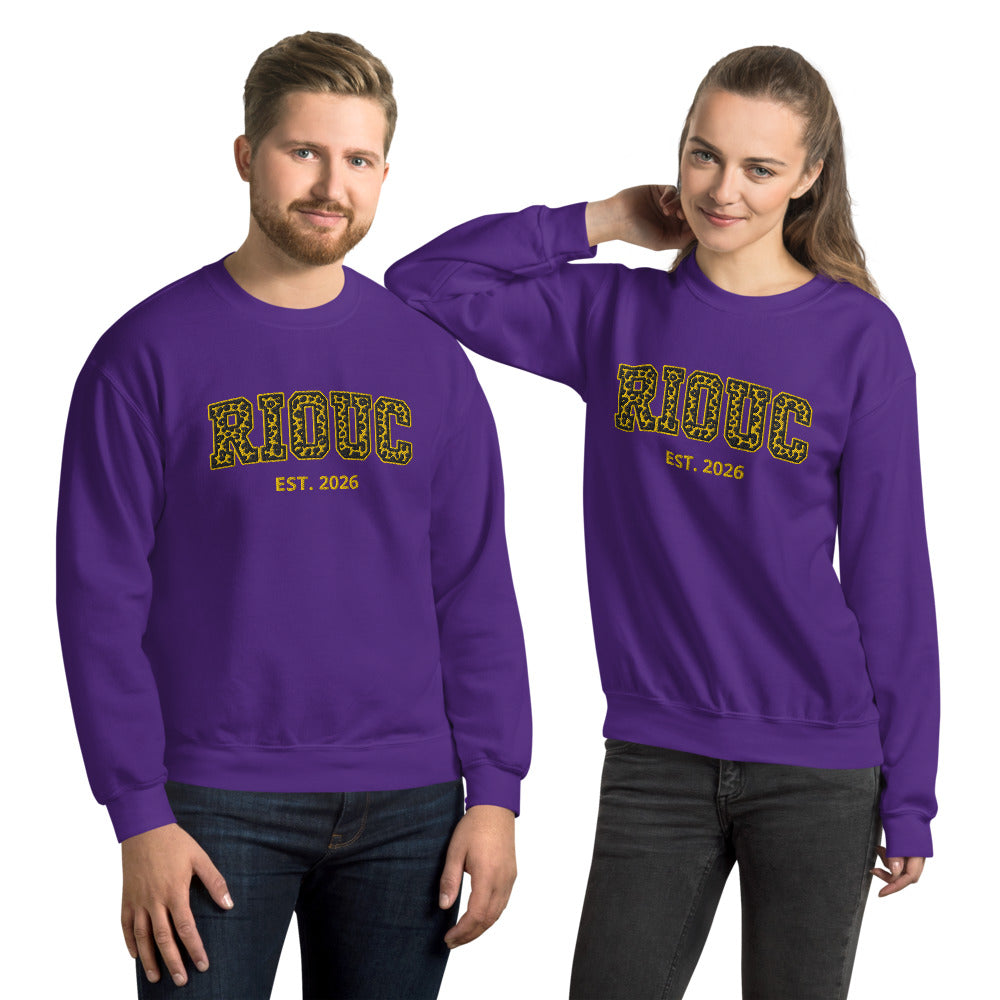 Sweat-shirt unisexe brodé